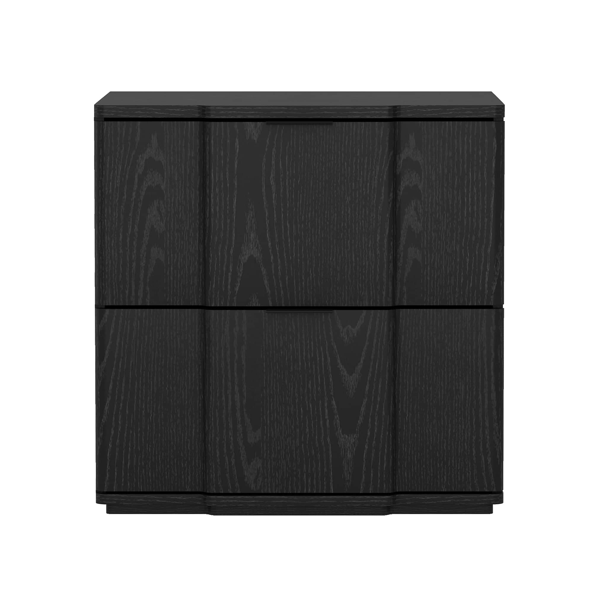 Manhattan Comfort - Clive Mid-Century Modern 22" Nightstand - Black