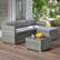 Alt View Zoom 15. Lavish Home - 3PC Rattan Patio Furniture Set - Gray.