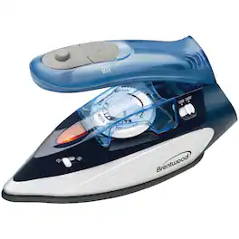 Brentwood - Dual-Voltage Nonstick Travel Steam Iron - Blue