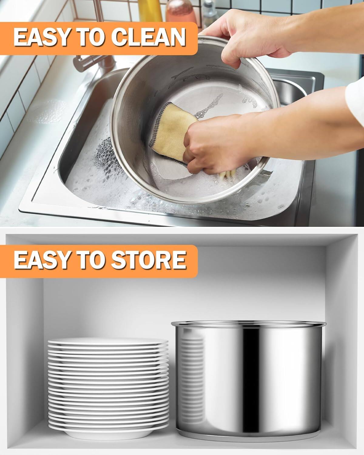 EASY TO CLEAN  
EASY TO STORE