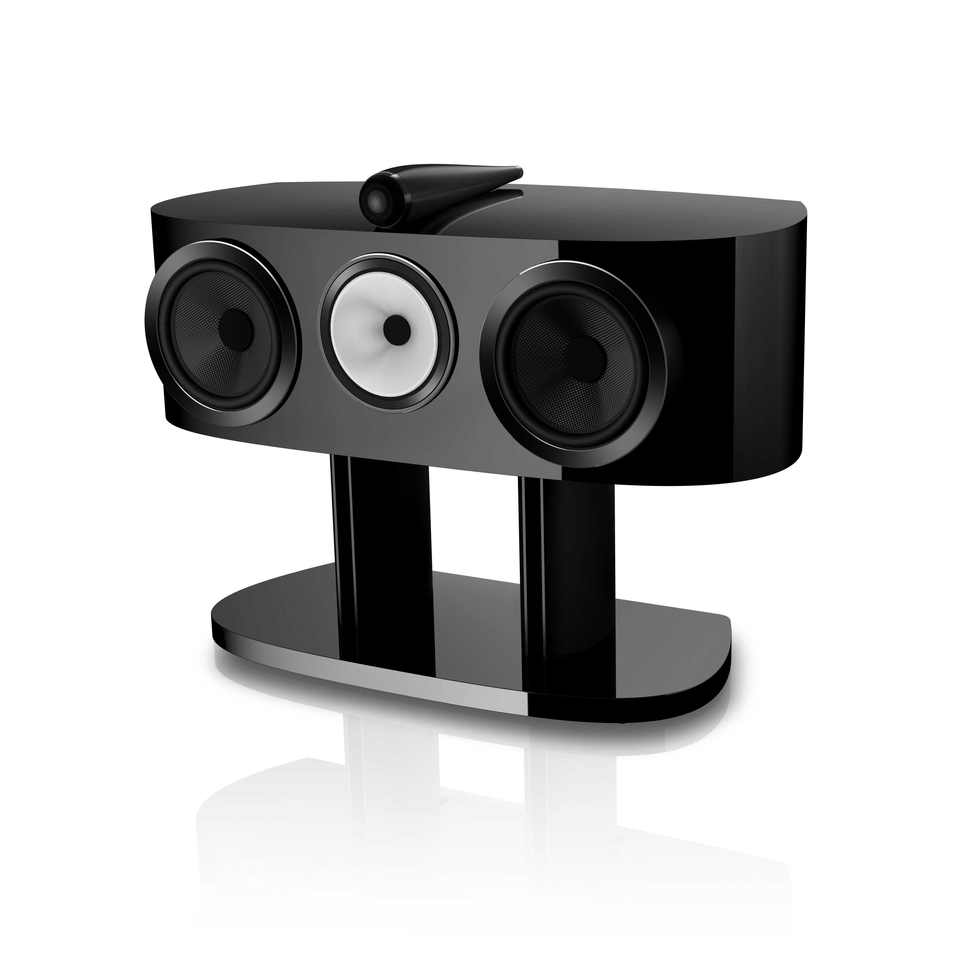 Front. Bowers & Wilkins - Bowers & Wilkins HTM81 D5 Center Channel (each) - Stealth Black.