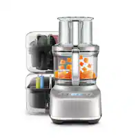 the Breville Paradice 16 Food Processor - Brushed Stainless Steel - Front_Zoom