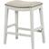 Left. OSP Home Furnishings - Contemporary Wood Saddle Stool (Set of 2) - Beige.