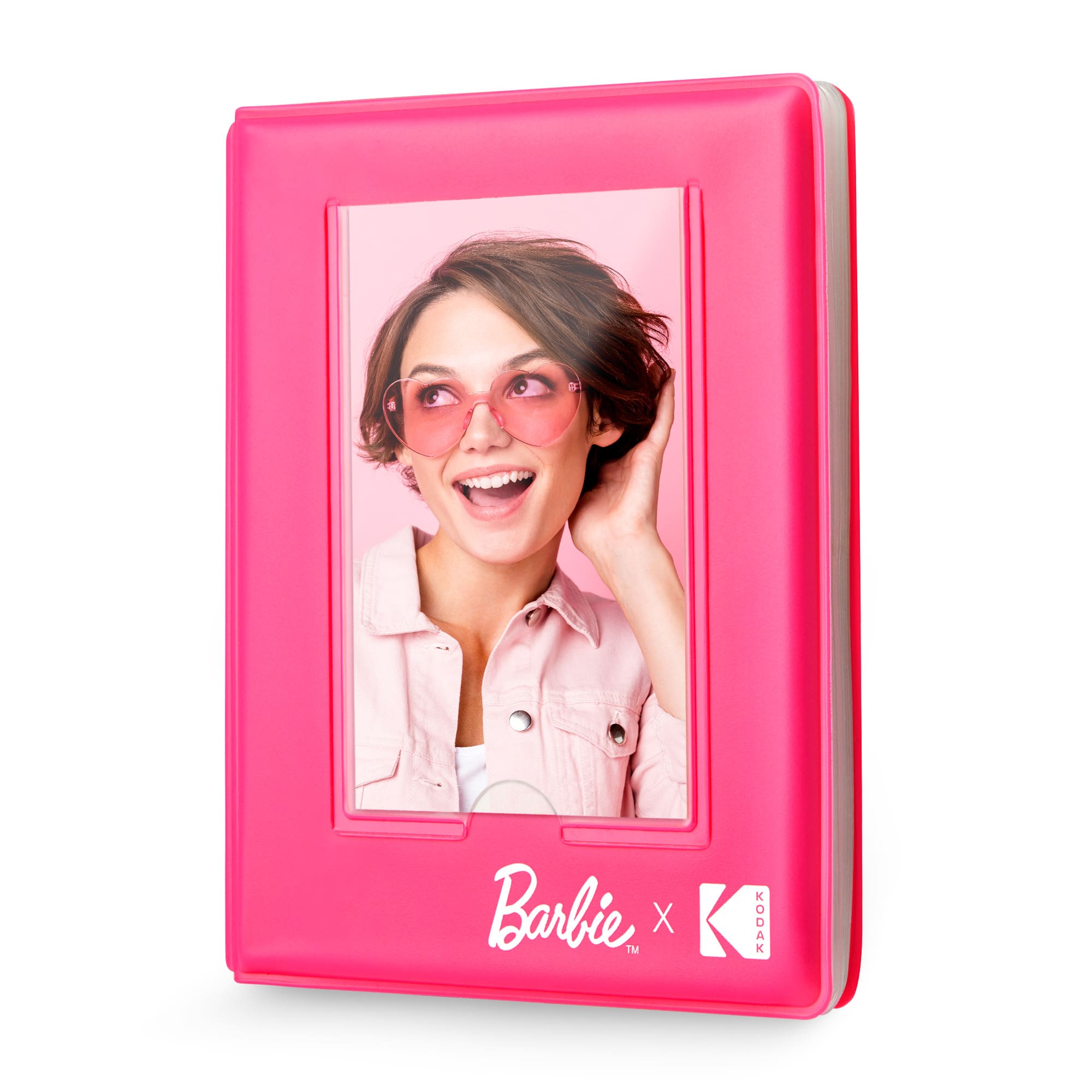 Kodak - 64-Photo 2”x3” Mini Photo Album with Transparent Window Cover - Pink