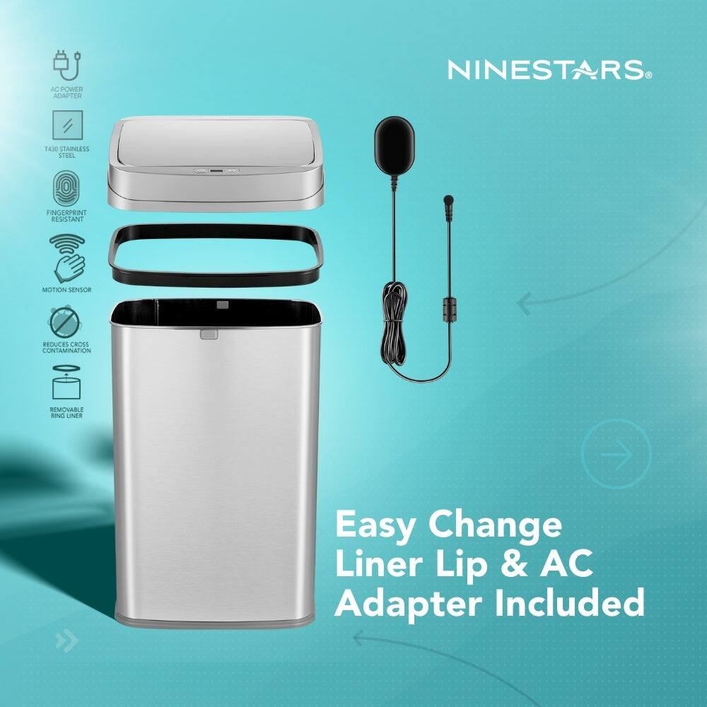 Nine Stars Nova Series UV Odor Neutralizing Smart Trash Can 13