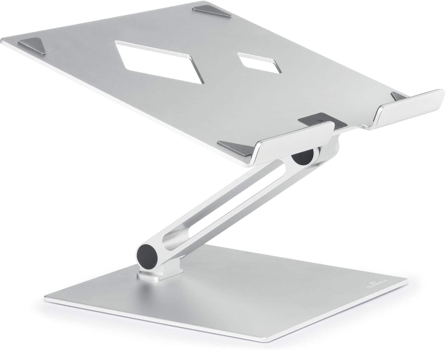 HongFei - Folding Adjustable Laptop & Tablet Holder - Non Slip Aluminum Laptop Mount for 10" - 17" Laptops - Silver