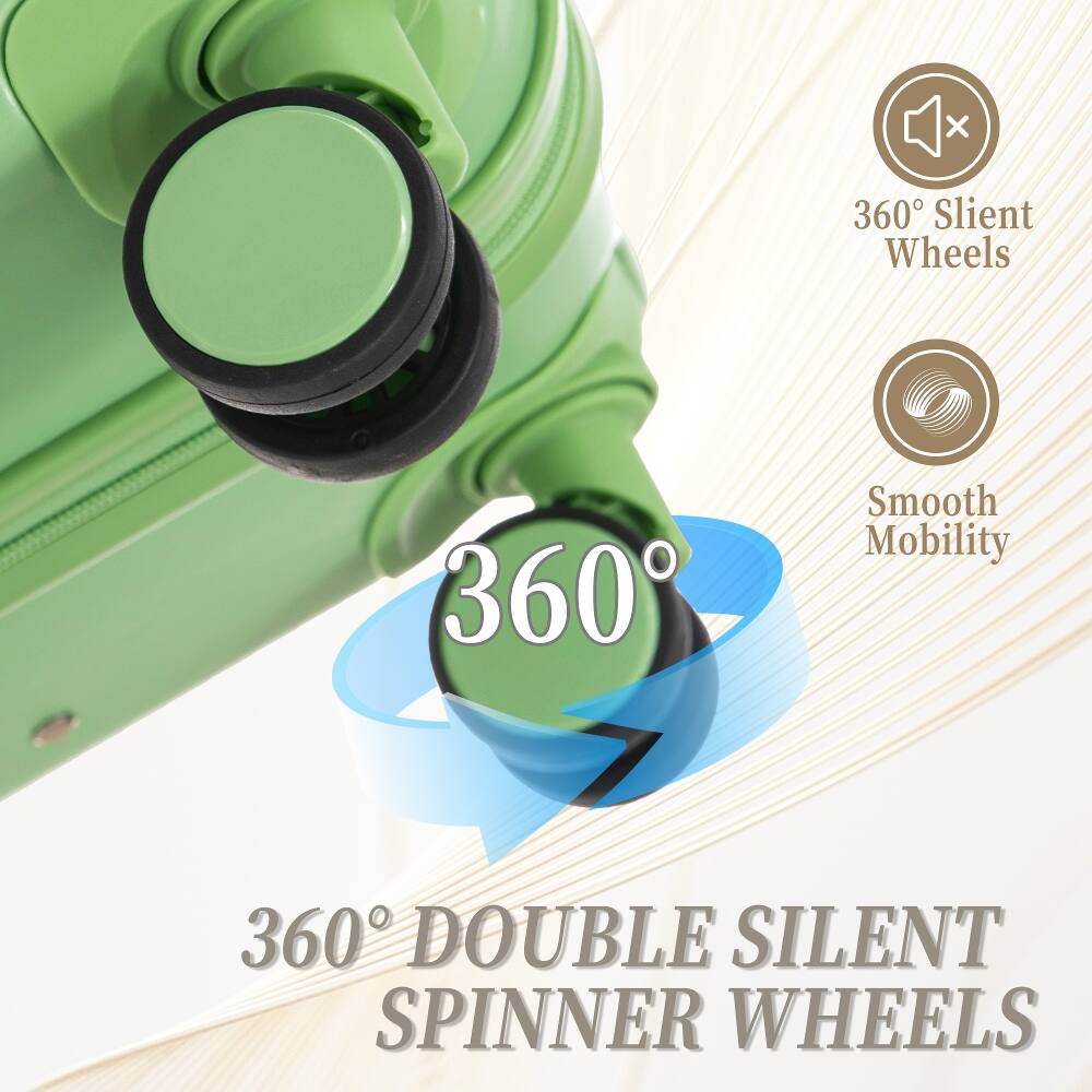 360° Silent Wheels  
360°  
Smooth Mobility  
360° DOUBLE SILENT SPINNER WHEELS