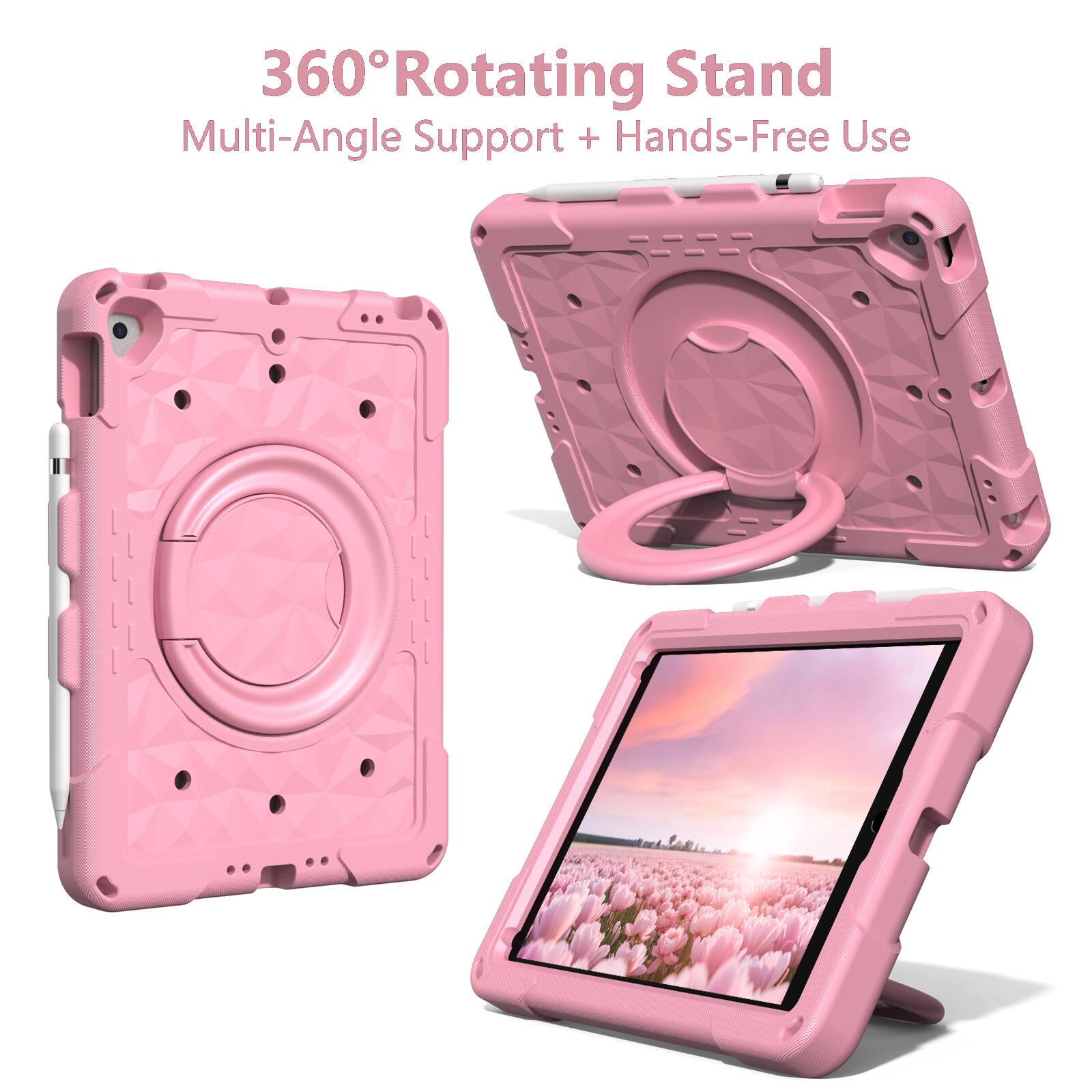 360° Rotating Stand  
Multi-Angle Support + Hands-Free Use