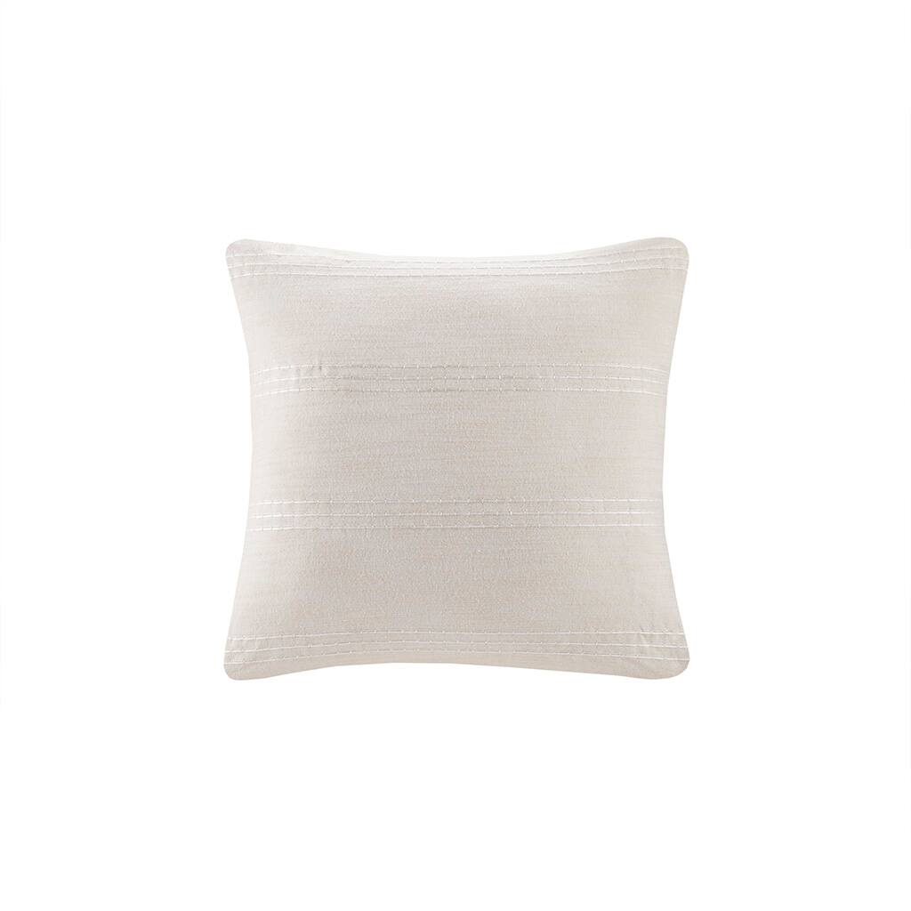 Alt View 4. Gracie Mills - Gracie Mills Jennings Modern Farmhouse Organic Cotton Comforter Cover Set with Removable Insert - Natural.