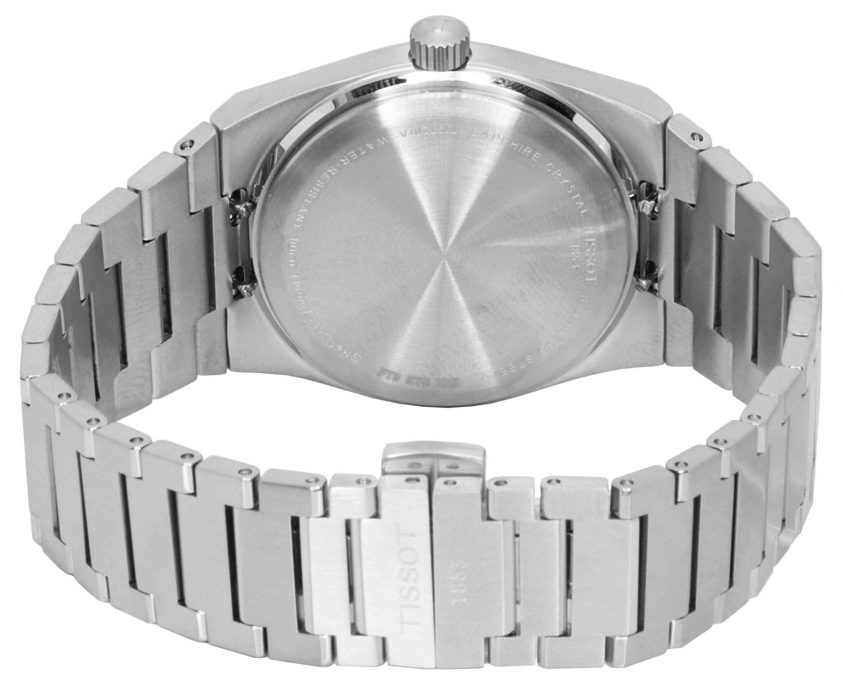 TE VORIS M BAPEHIRE ATER RESISTANT CRYSTAL 10h-1 15M1 LOSSI IMOMETIVITIONS STEE SES F9  
TISSOT 1853