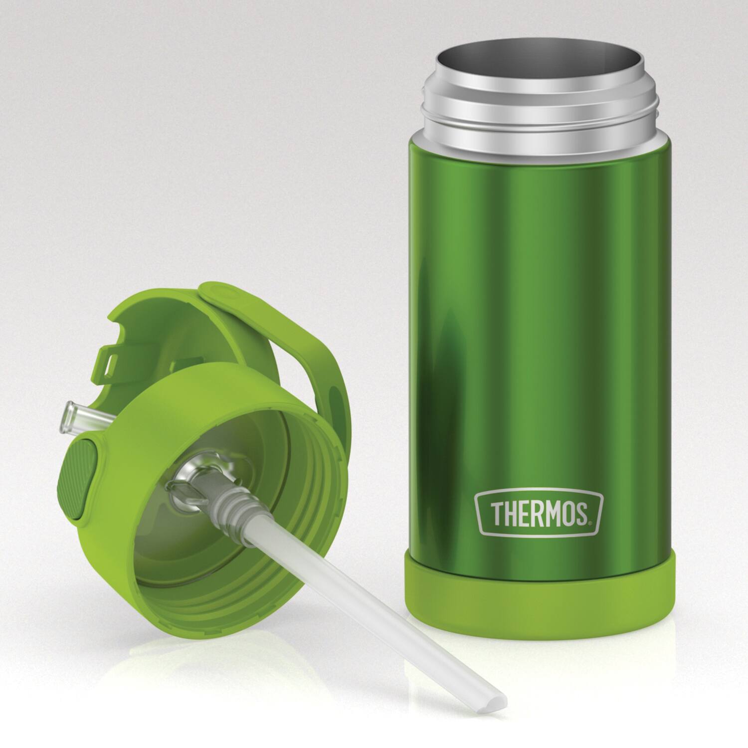 Alt View 7. Thermos - Thermos 12 oz. Kid's Funtainer Insulated Water Bottle - Lime - Lime.