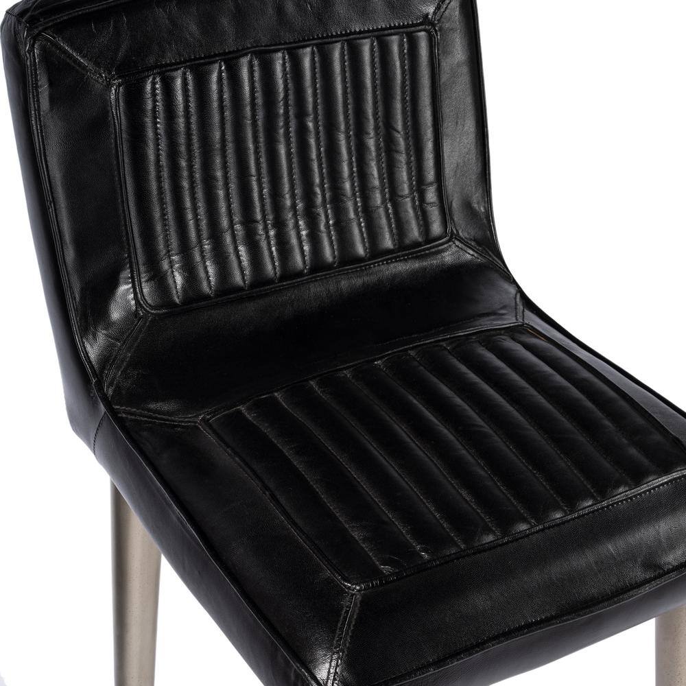 Alt View 4. Butler Specialty - Maxwell Leather 32.5" Bar Stool - Black.