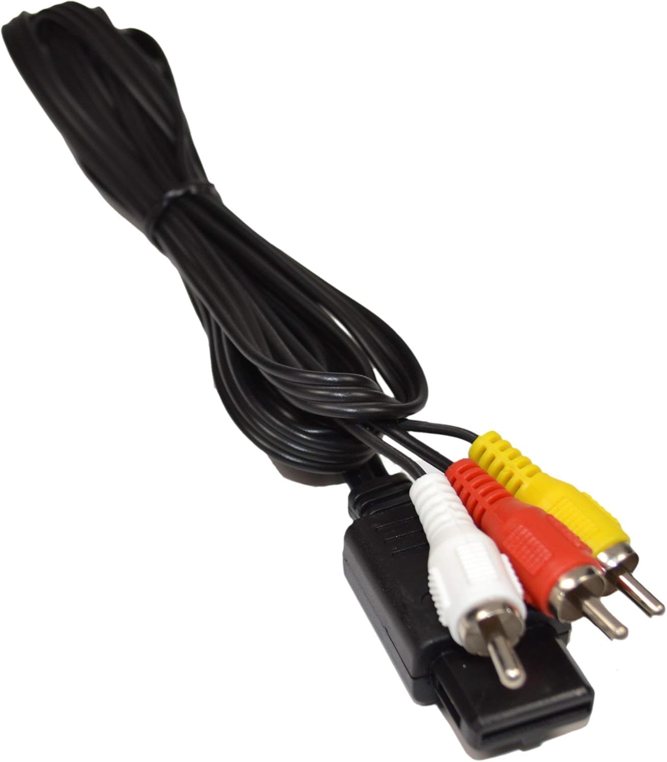 Left. HQRP - Audio Video AV Cable Cord for Nintendo Super NES TV Video Game Console Multi Out Connector RCA.
