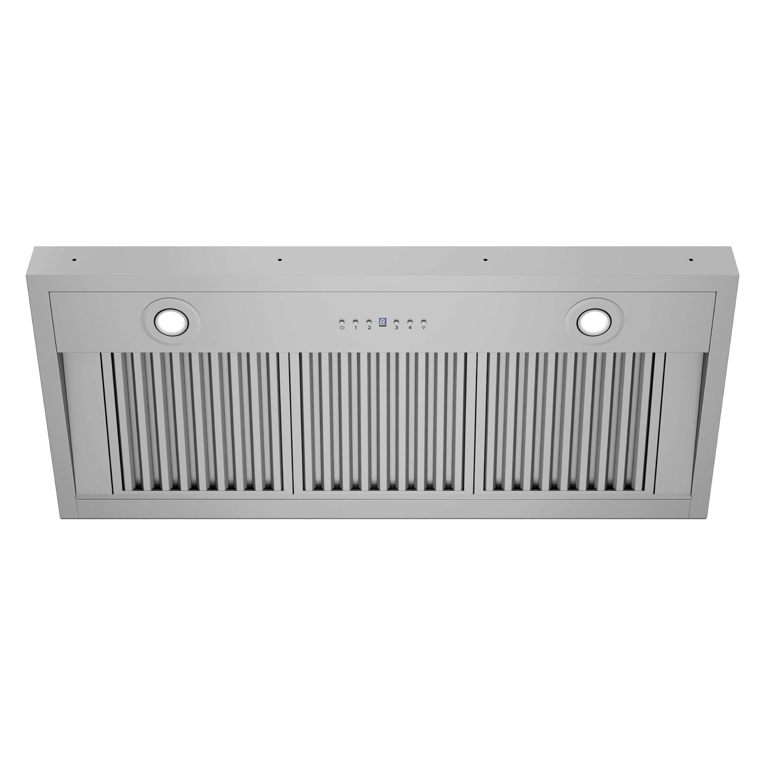 Alt View 4. ZLINE - ZLINE 40 in. DuraMount™ Ducted Wall Mount Range Hood Insert in Stainless Steel - Stainless Steel.