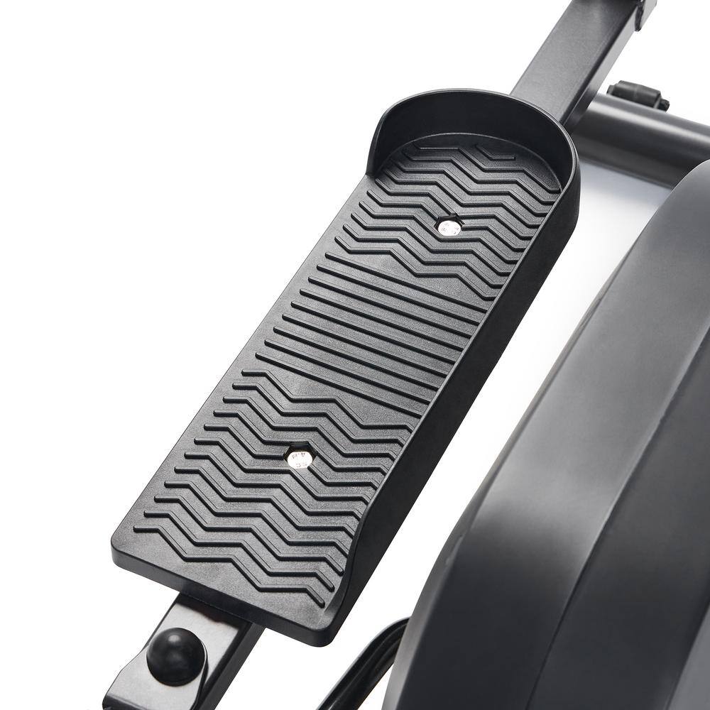 Alt View 4. Sunny Health & Fitness - Smart Compact Magnetic Elliptical - Dark grey.