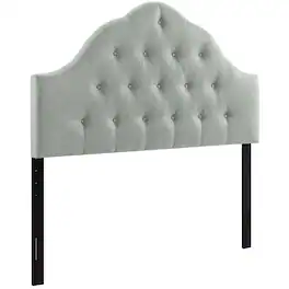 Sovereign Upholstered Fabric Queen Headboard by Modway - Gray