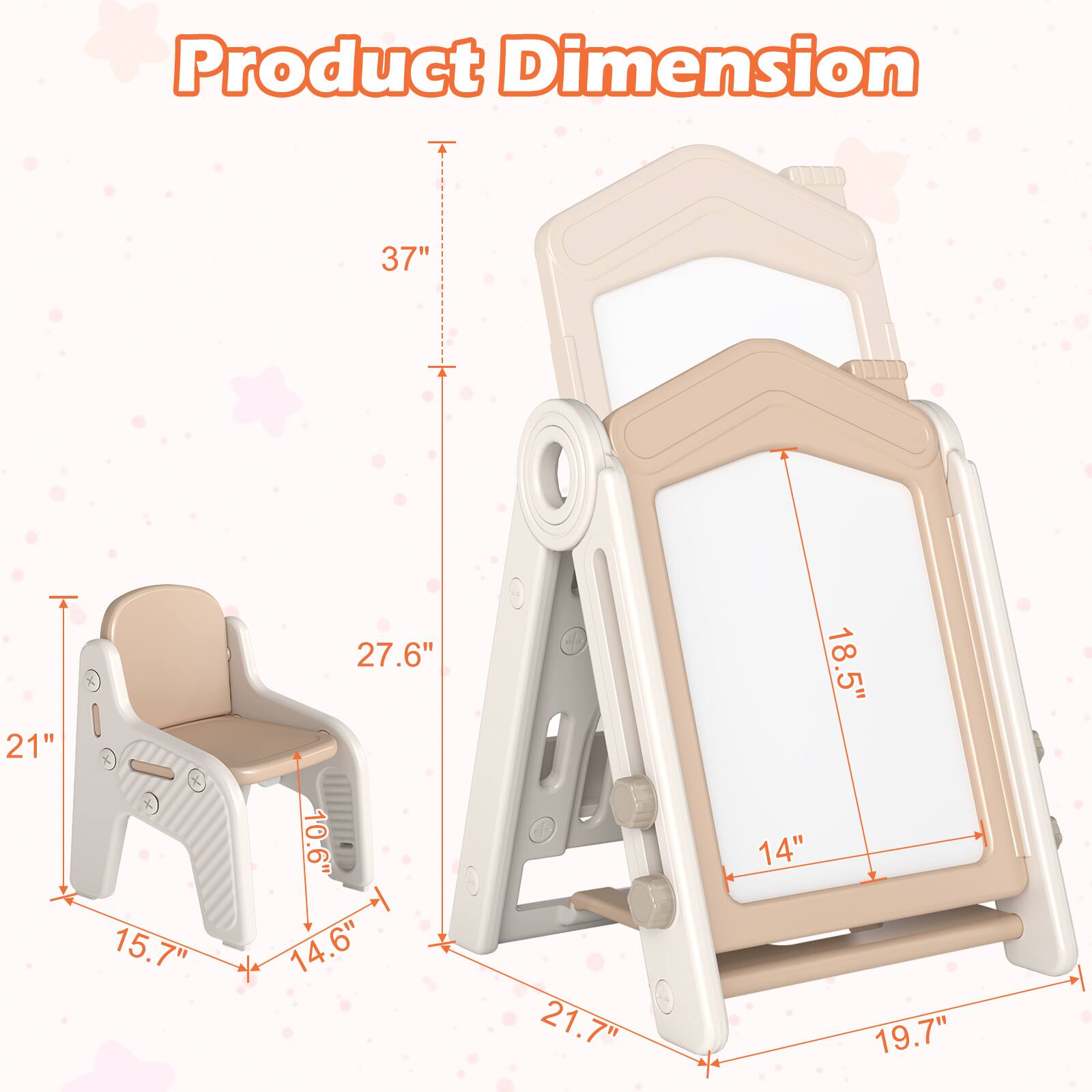 Product Dimension

- 37"
- 21"
- 15.7"
- 14.6"
- 10.6"
- 27.6"
- 18.5"
- 14"
- 21.7"
- 19.7"