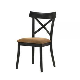 Manhattan Lane - Hilly 21 Inch Dining Chair, Set of 2, Crossbuck Backrest - Brown, Black