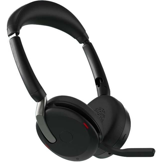 Alt View 1. Jabra - Jabra Evolve2 65 Flex Headset - Stereo - Wireless - Bluetooth - 98.4 ft - 20 Hz to 20 kHz - On-ear - Binaural - Blue.