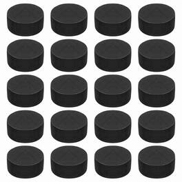 Unique Bargains - Single Sided Speaker Isolation Pads 45x20mm Round EVA Acoustic Foam Anti-Vibration Feet for Speaker Subwoofer, 32pcs - Black