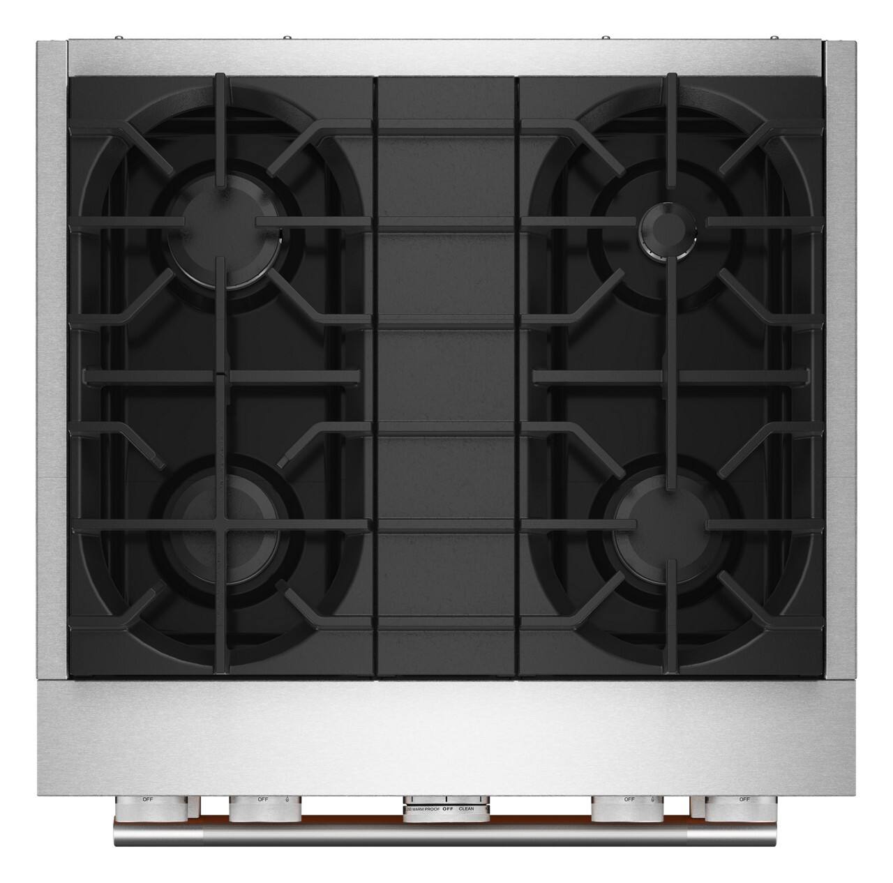 Alt View 13. KitchenAid - 4.1 Cu. Ft. Slide-In Gas True Convection Range with 4 Burners, Dual Fuel Range, and No Preheat Air Fry Mode - Stainless Steel.