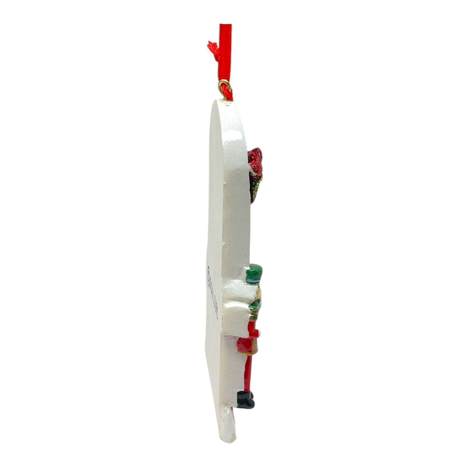 Back. Kurt S Adler - Kurt Adler Our New Home Front Door Hanging Resin Christmas Tree Ornament 4.25 inch - Green.