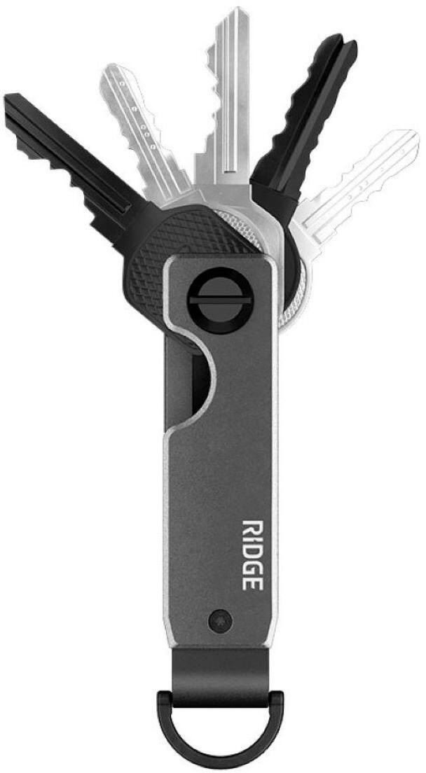 Left. The Ridge Wallet - KEYCASE - Gunmetal - Gunmetal.