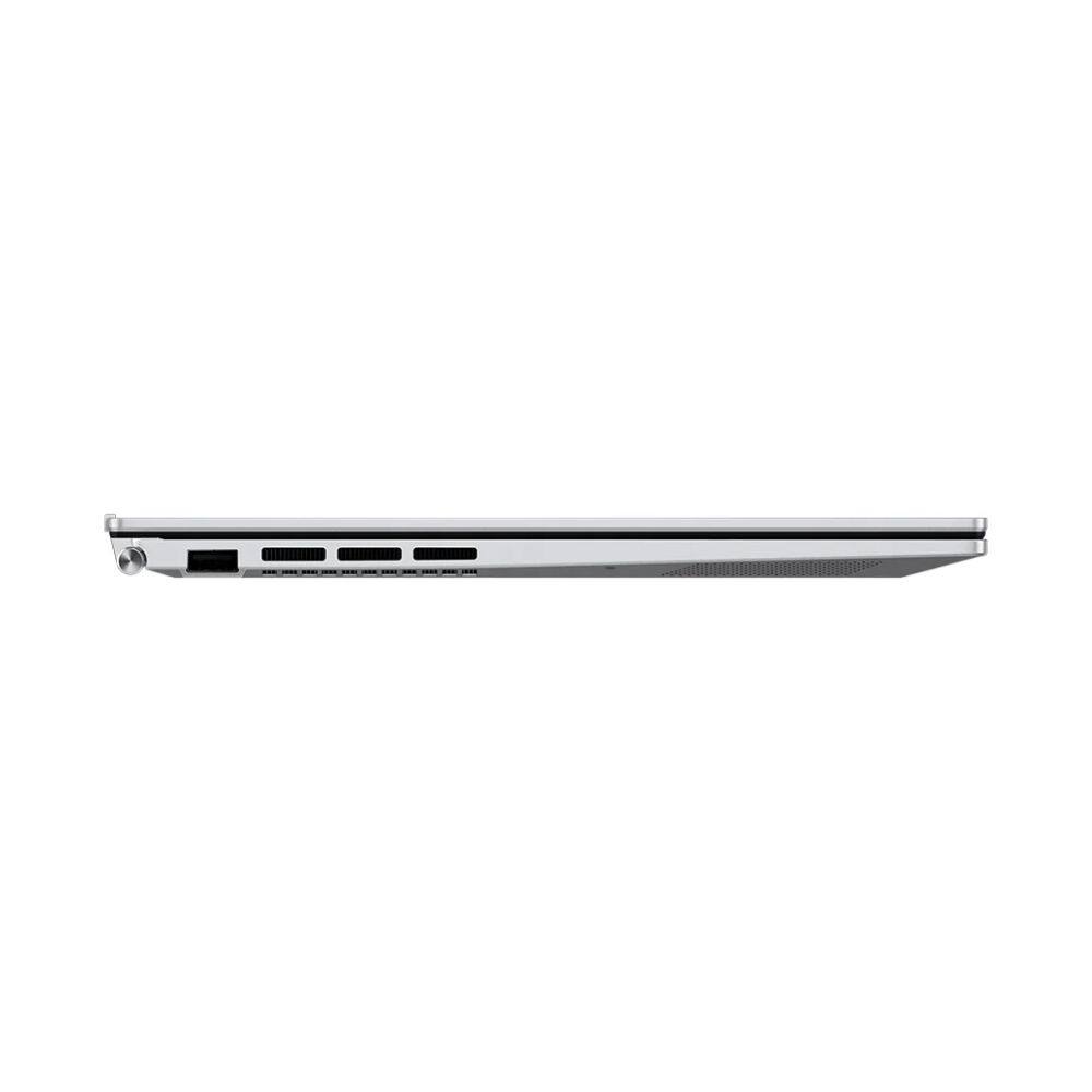 Alt View 3. ASUS - Zenbook 14" OLED 2.8K Touch Intel Core i9-13900H 2.6 GHz up to 5.4 GHz 16GB 1TB SSD Windows 11 Home - Silver.