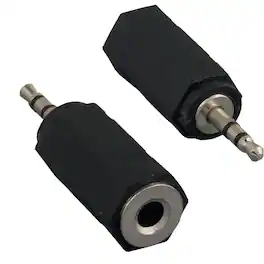 Sanoxy - (2-Pack) 3.5mm Stereo Female to 2.5mm Stereo Male Adapter - Black