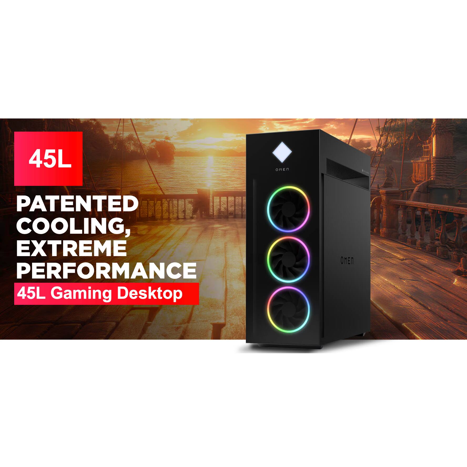 45L  
PATENTED COOLING, EXTREME PERFORMANCE  
45L Gaming Desktop