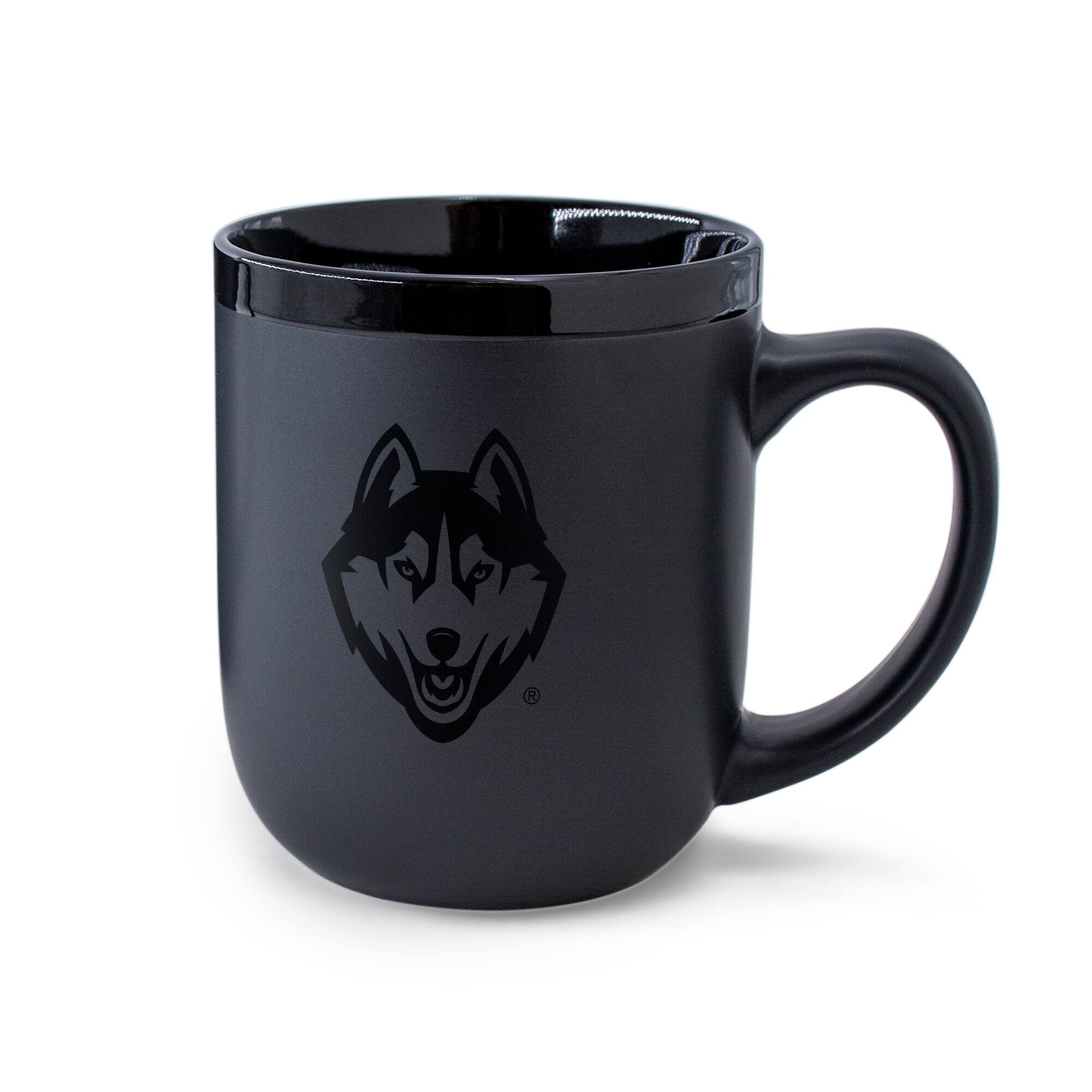 Alt View 1. WinCraft - UConn Huskies 17oz. Ceramic Mug - Black.