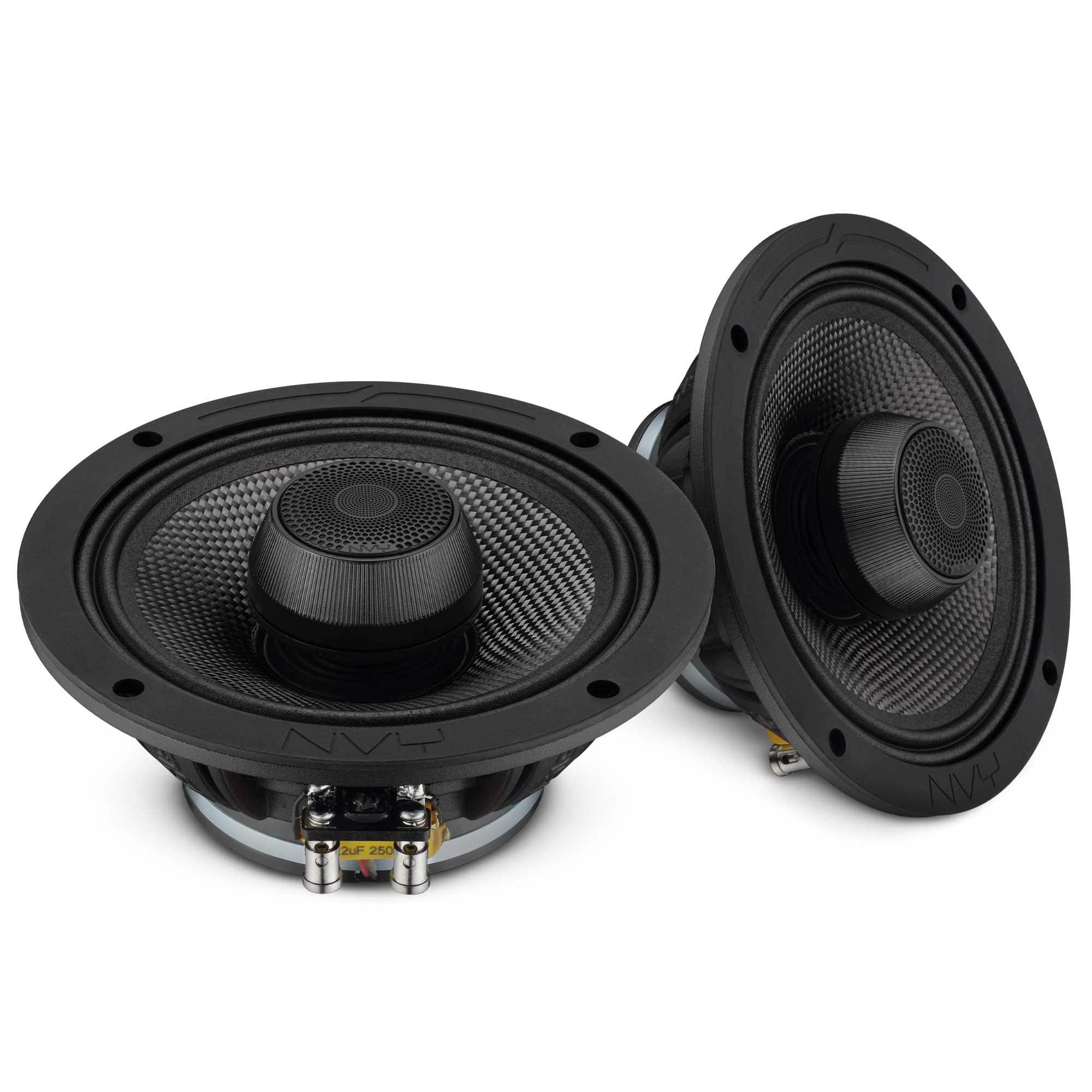DS18 Audio - 6.5" Marine Coaxial Speaker With Carbon Fiber Cone and Neodymium Magnet | 300W RMS 4-Ohm