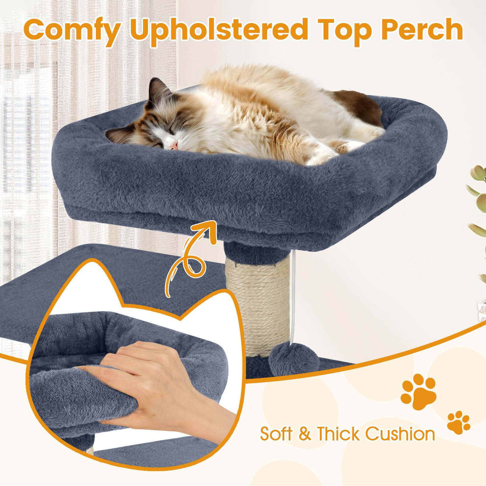 Comfy Upholstered Top Perch

Soft & Thick Cushion