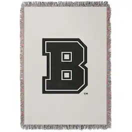 Chad & Jake - Brown Bears Woven Blanket - White