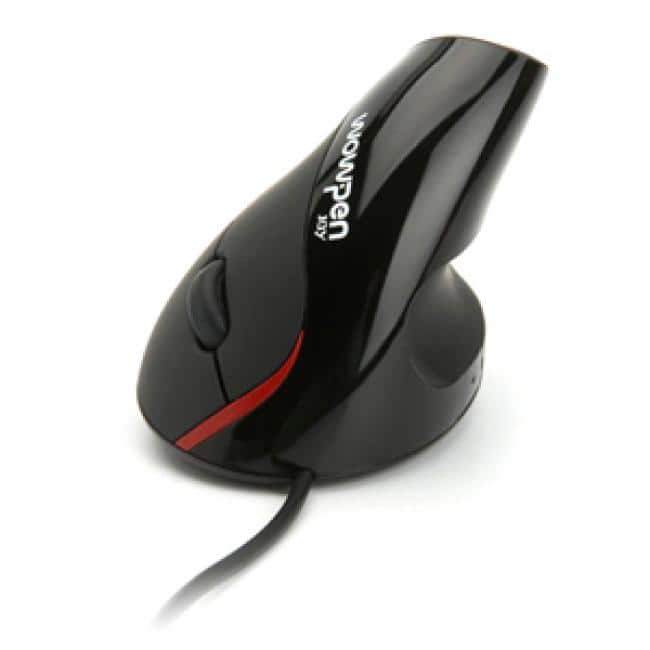 ErgoGuys - WOW Pen JOY Vertical Ergonomic Optical Mouse - Optical - USB - 5 x Button - Wired - Black