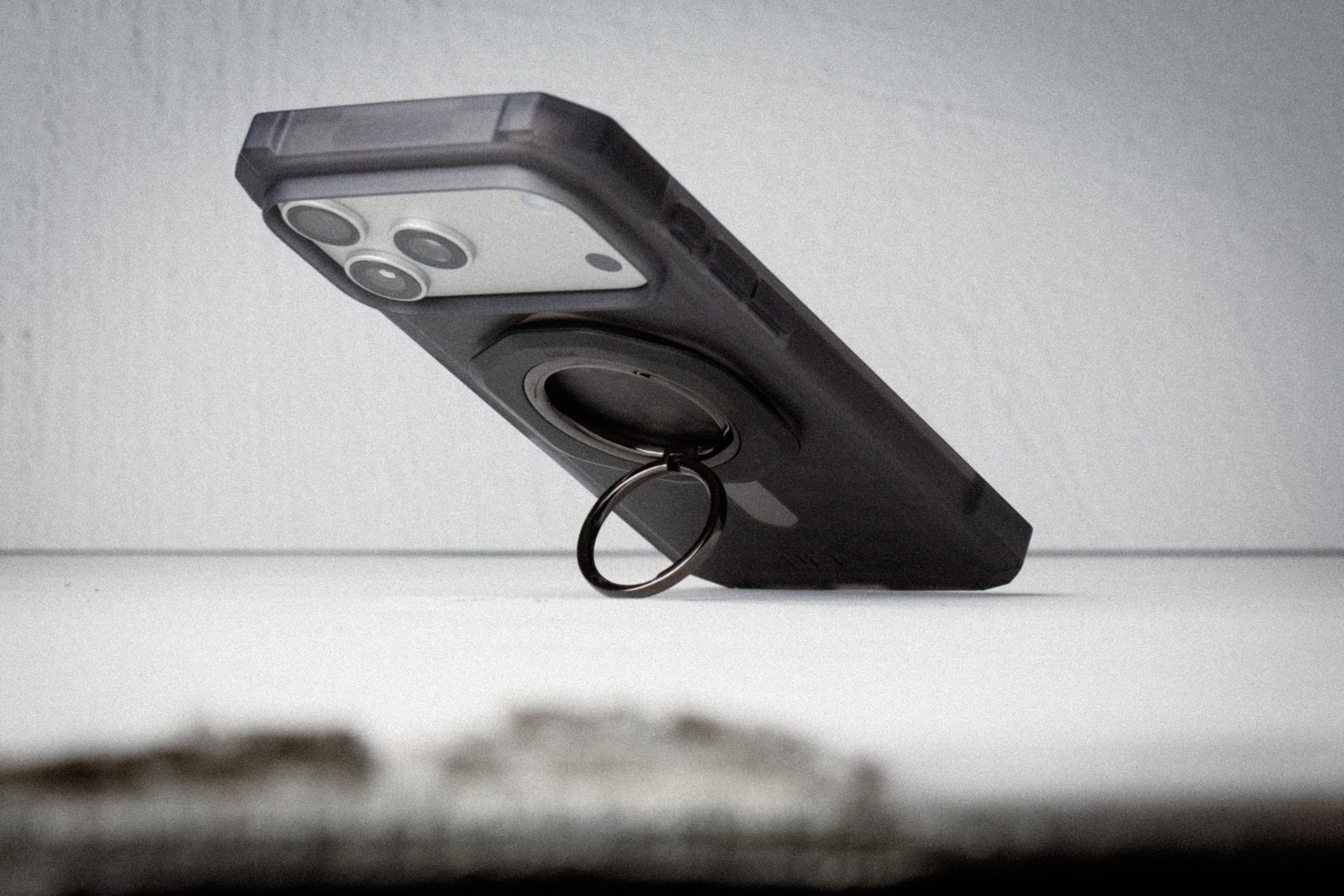 Alt View 2. UAG - Mag Ring Stand LT, Ultra Strong Magnet w/ Multi-Viewing Kickstand, Universal MagSafe Phone Grip & Stand - Black.