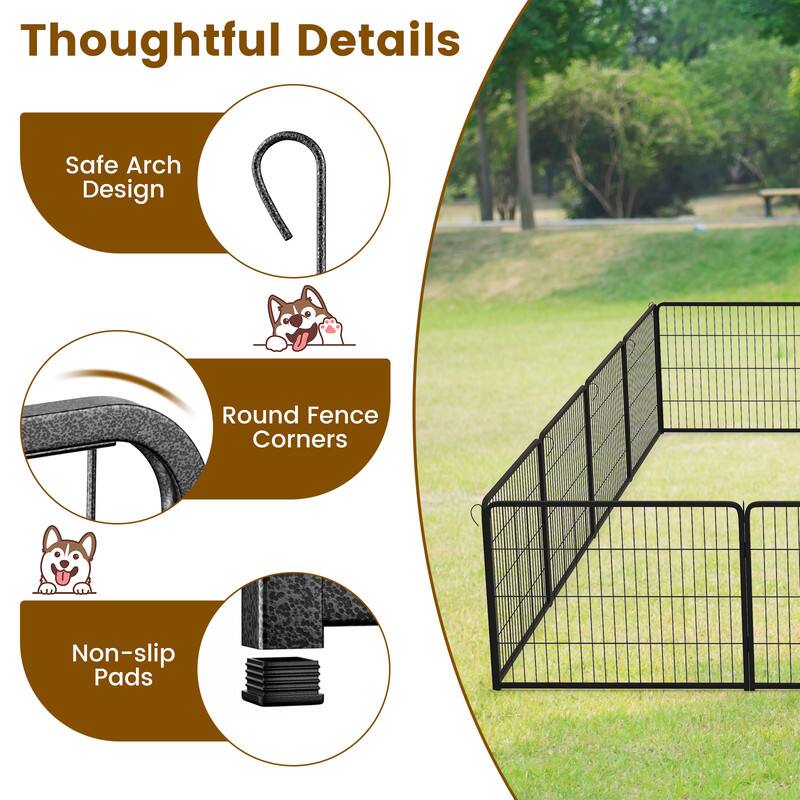 Thoughtful Details  
Safe Arch Design  
Round Fence Corners  
Non-slip Pads