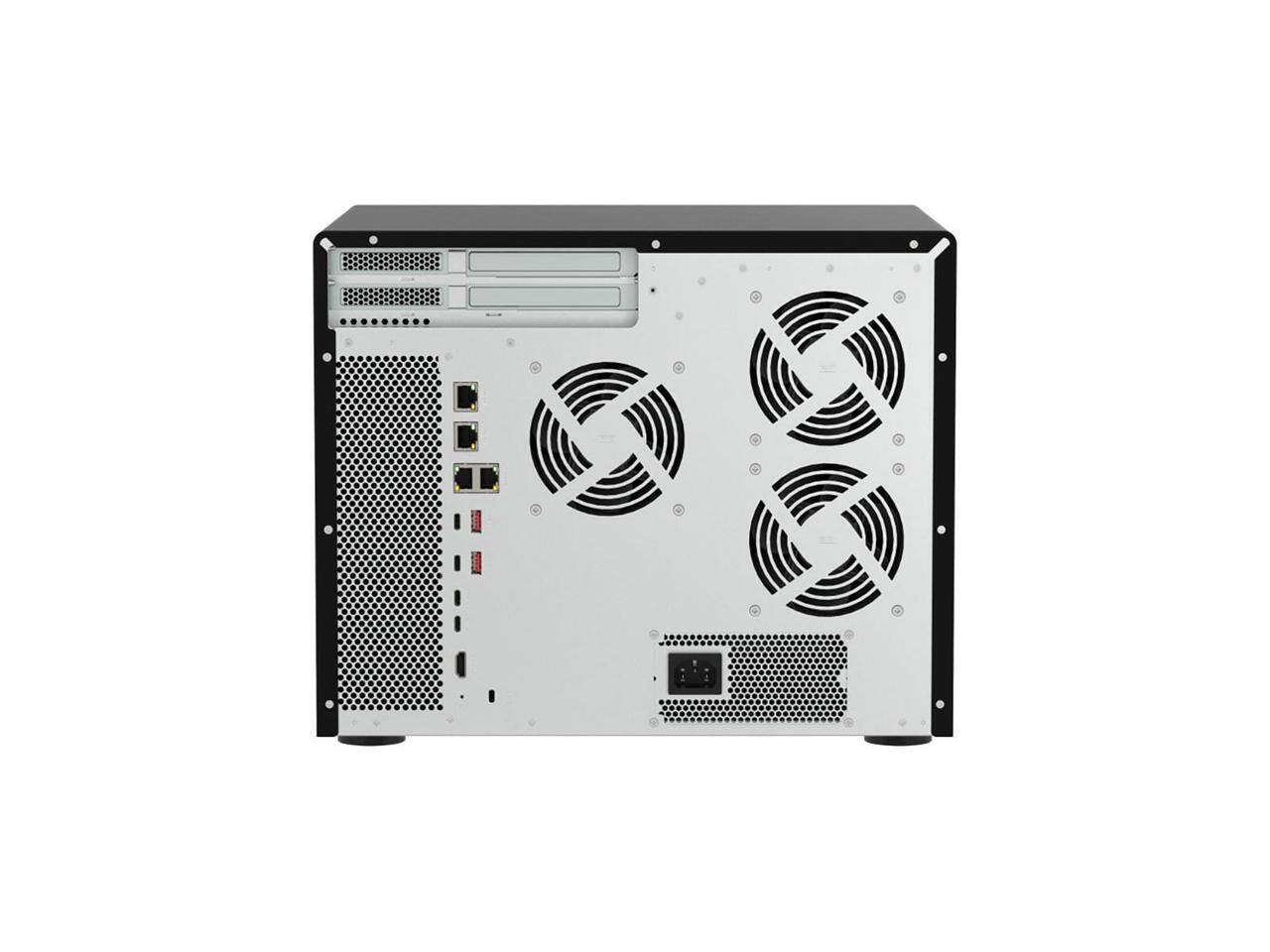 Alt View 1. QNAP - QNAP TVS-AIh1688ATX 16-Bay ZFS AI NAS, Intel Core Ultra 7 265, 32GB RAM, 12x 3.5" SATA, 2x U.2 NVMe.