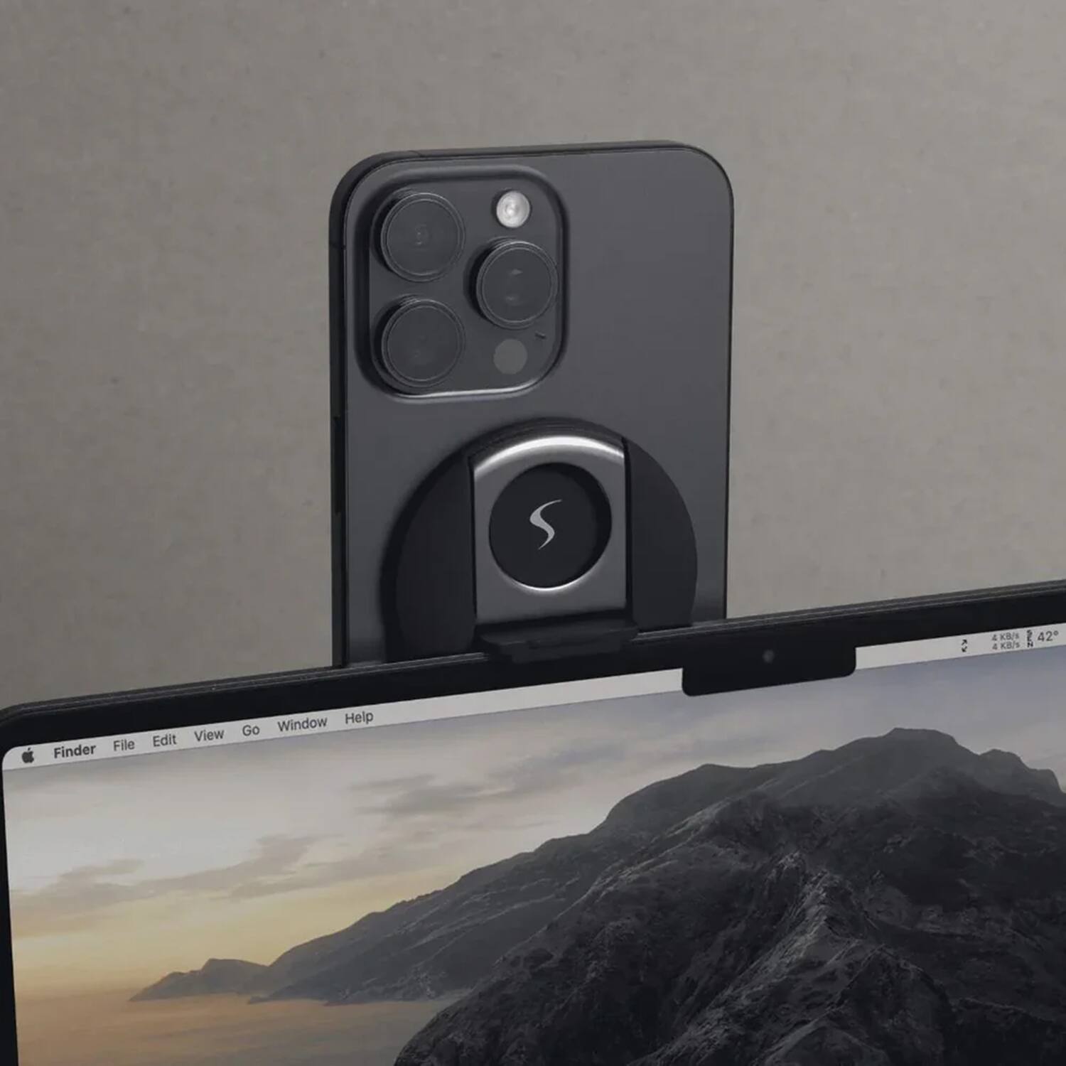 Scapade MagStand Magnetic iPhone Mount for MacBook Air and MacBook