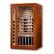 Front. Dynamic Saunas - Dynamic Saunas 2-Person Full Spectrum Infrared Sauna Lighting, Speakers, Cordoba - Brown.