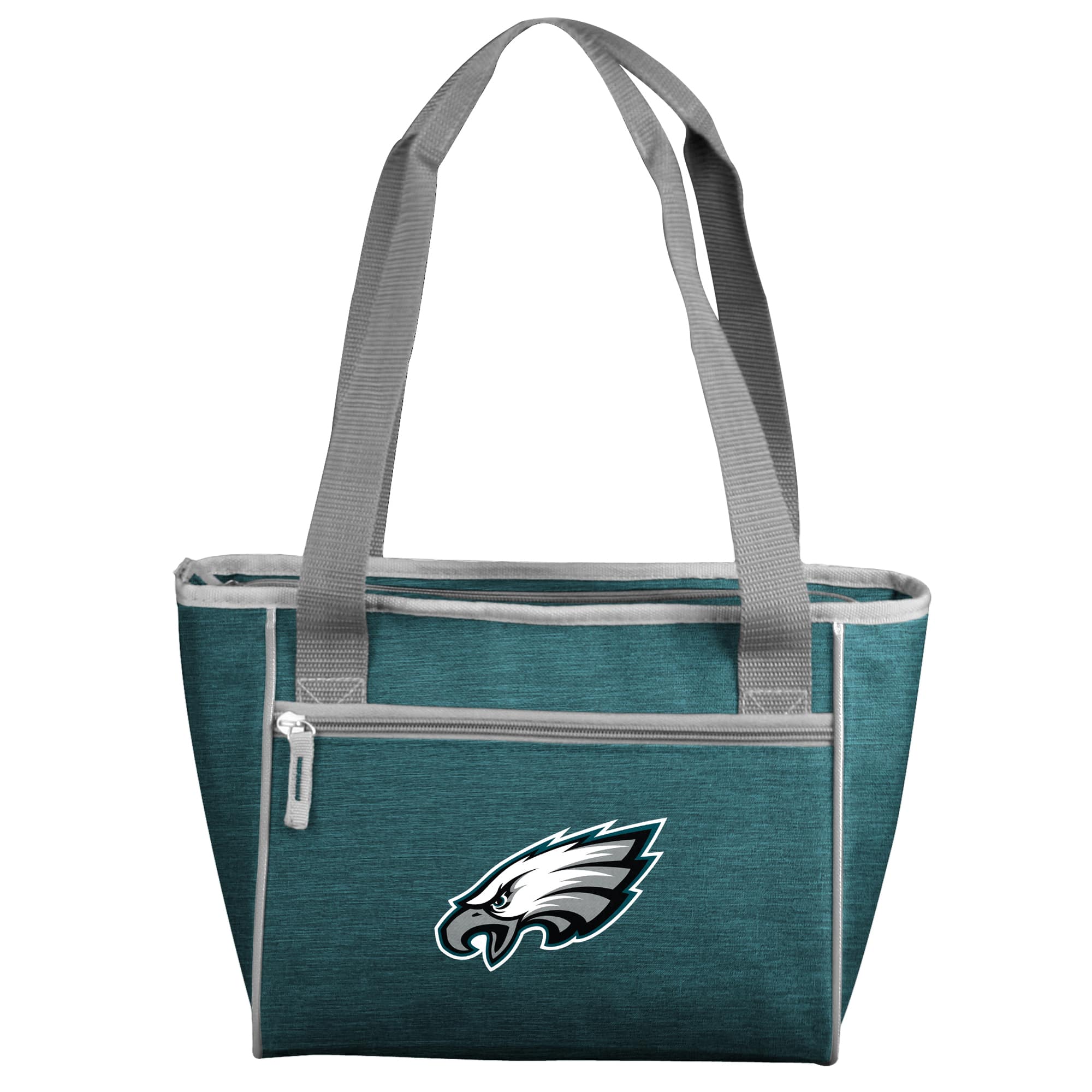 Front. Logo Brands - Philadelphia Eagles Crosshatch 16-Can Cooler Tote - Multicolor.