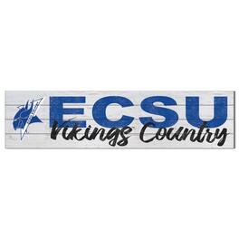 Jardine - ECSU Vikings 10" x 40" Logo Sign - White