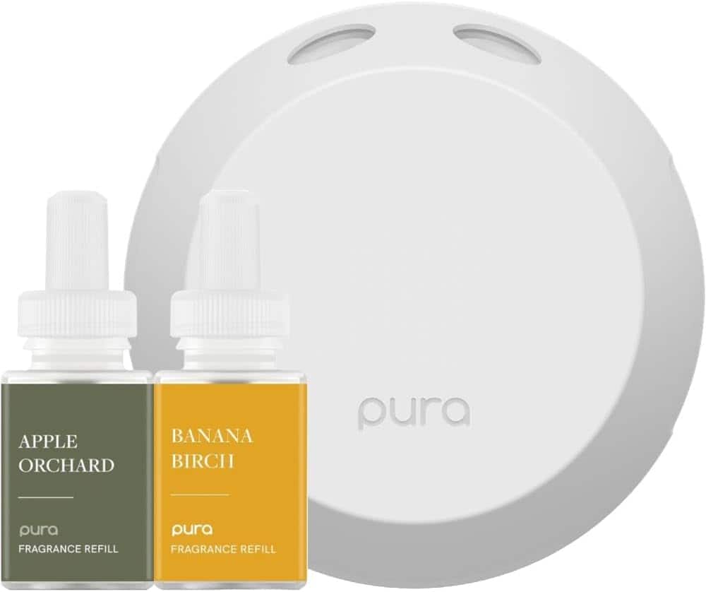 Pura - 4 Smart Fragrance Device Starter Set, Scent Diffuser for Home, Includes Fragrance Aroma Diffuser & 2 Scent Refills - Apple Orchards & Banana Birch price history on PriceWatchPro