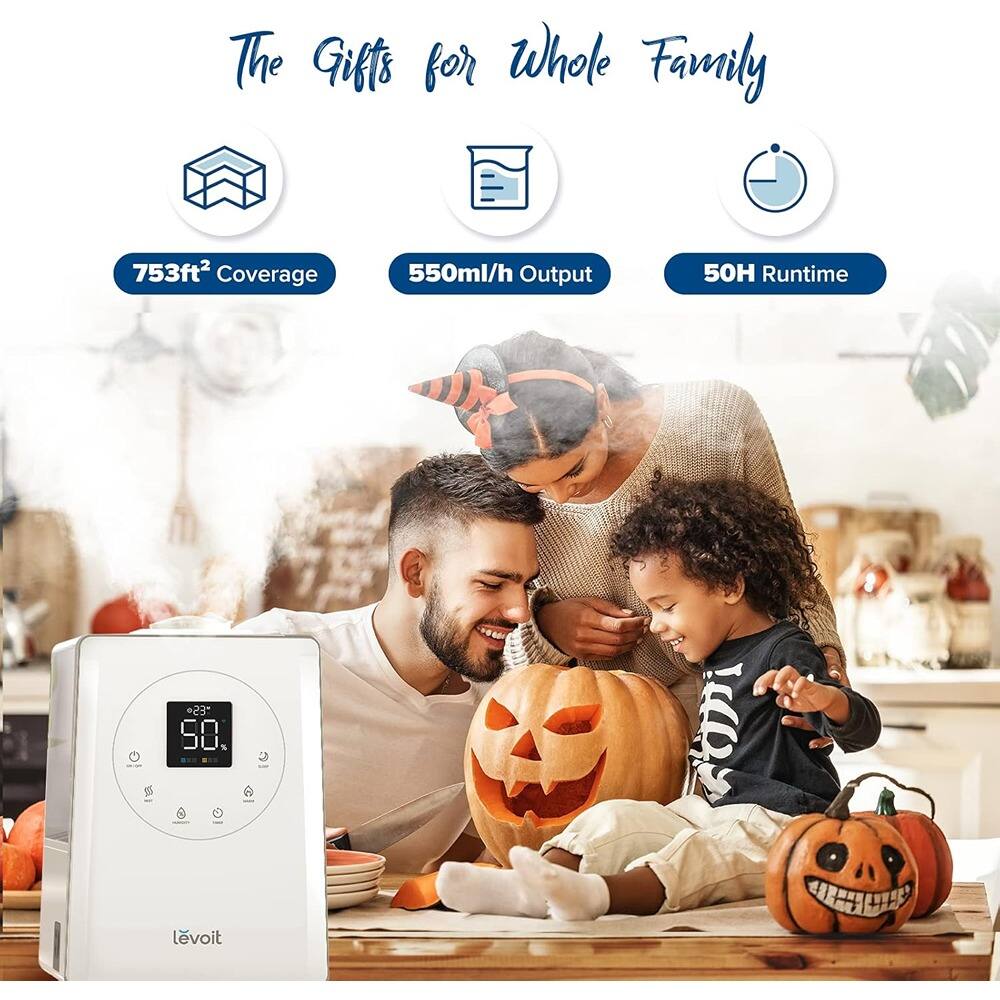 The Gifts for Whole Family

- 753ft² Coverage
- 550ml/h Output
- 50H Runtime