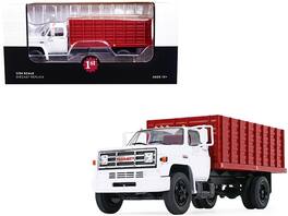 1970s GMC 6500 Grain Truck with Corn Load 1/34 Diecast Model by First Gear - White and Red