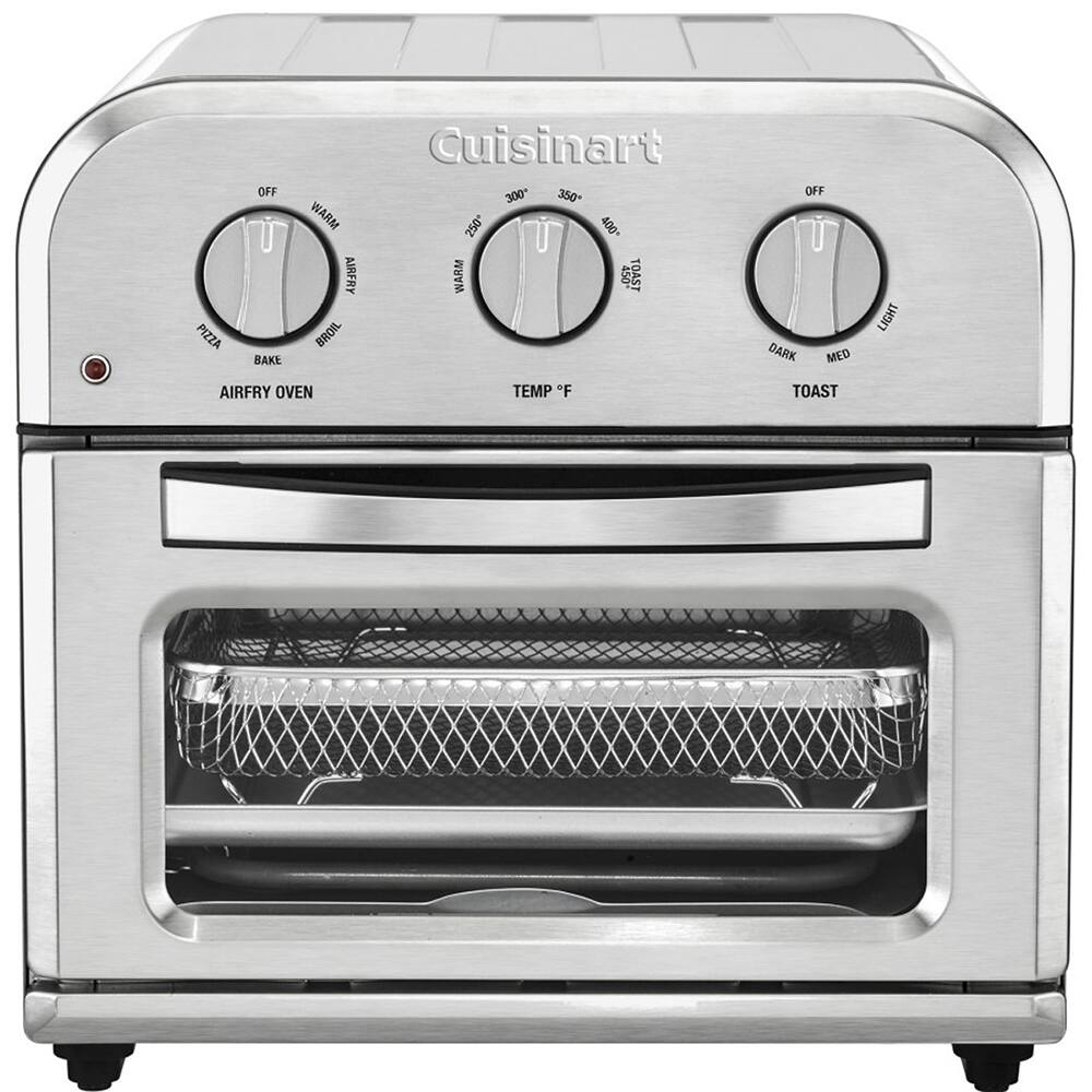 PIZZA OFF BAKE Cuisinart 300 350 WARM 250* .00V U AIRFRY WARM OST TOAST BROIL OFF DARK MED LIGHT AIRFRY OVEN TEMP *F TOAST