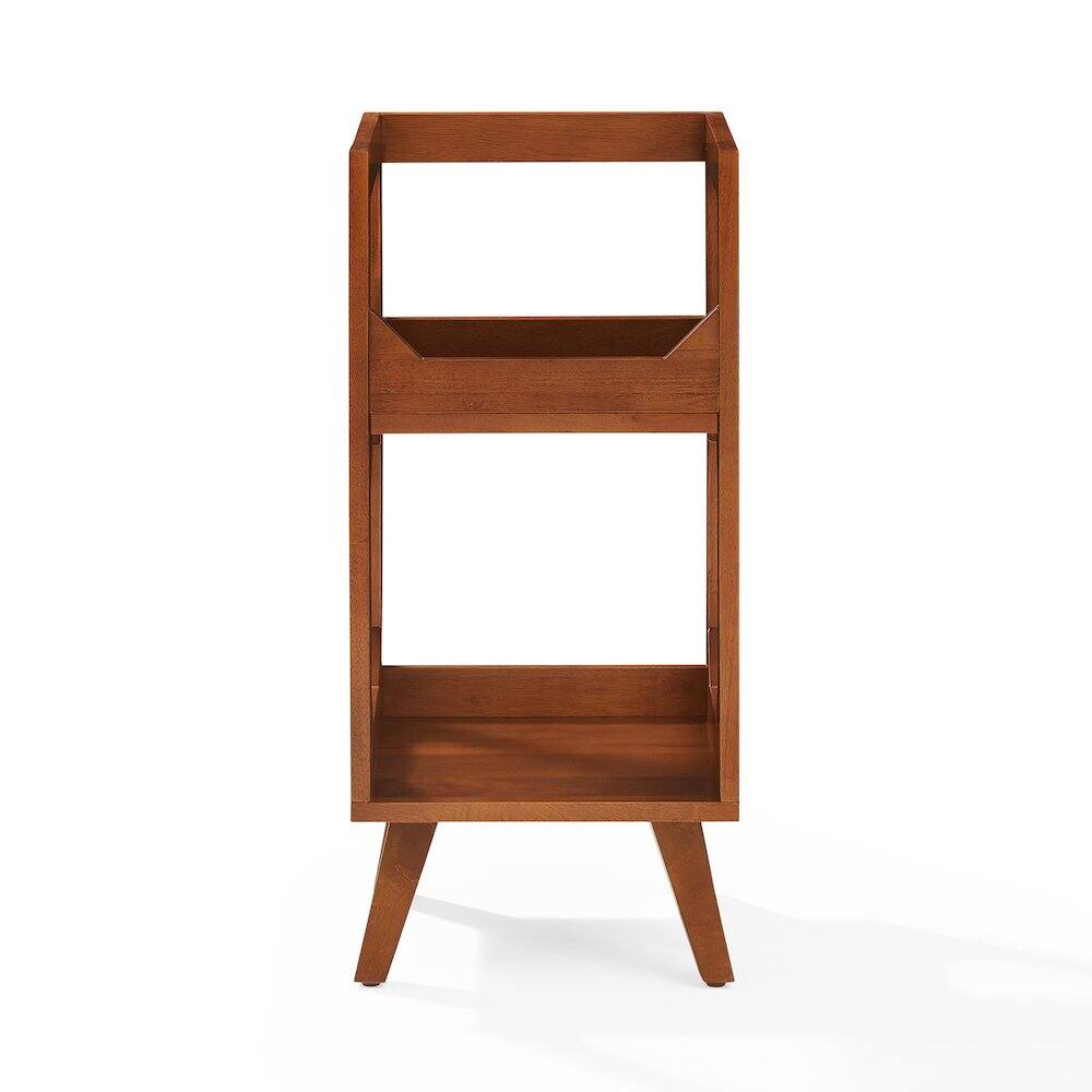 Alt View 6. Crosley Furniture - Asheville Small Vinyl Record Storage Stand - Walnut.