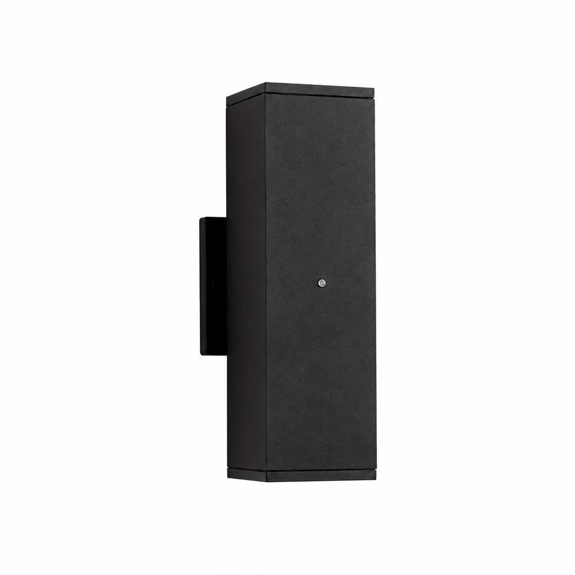RYHNUYNE - Dusk To Dawn Outdoor Wall Light Fixture 2 Pack, Modern Square Sensor Sconce for Porch Patio Garage - Black