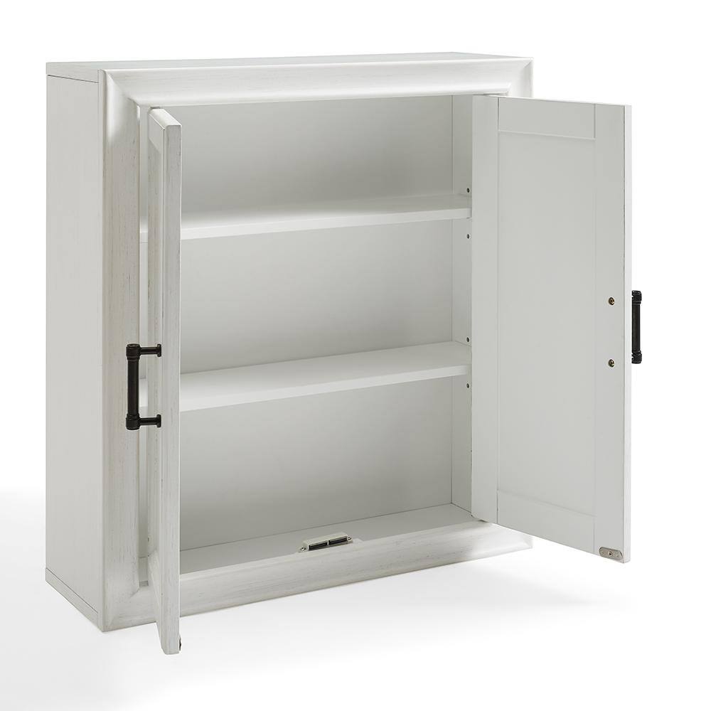 Alt View 2. Crosley Furniture - Tara Wall Mounted Storage Cabinet - White.