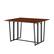 Angle Zoom. Walker Edison - Modern Metal and Wood Drop-Leaf Dining Table - Dark Walnut.
